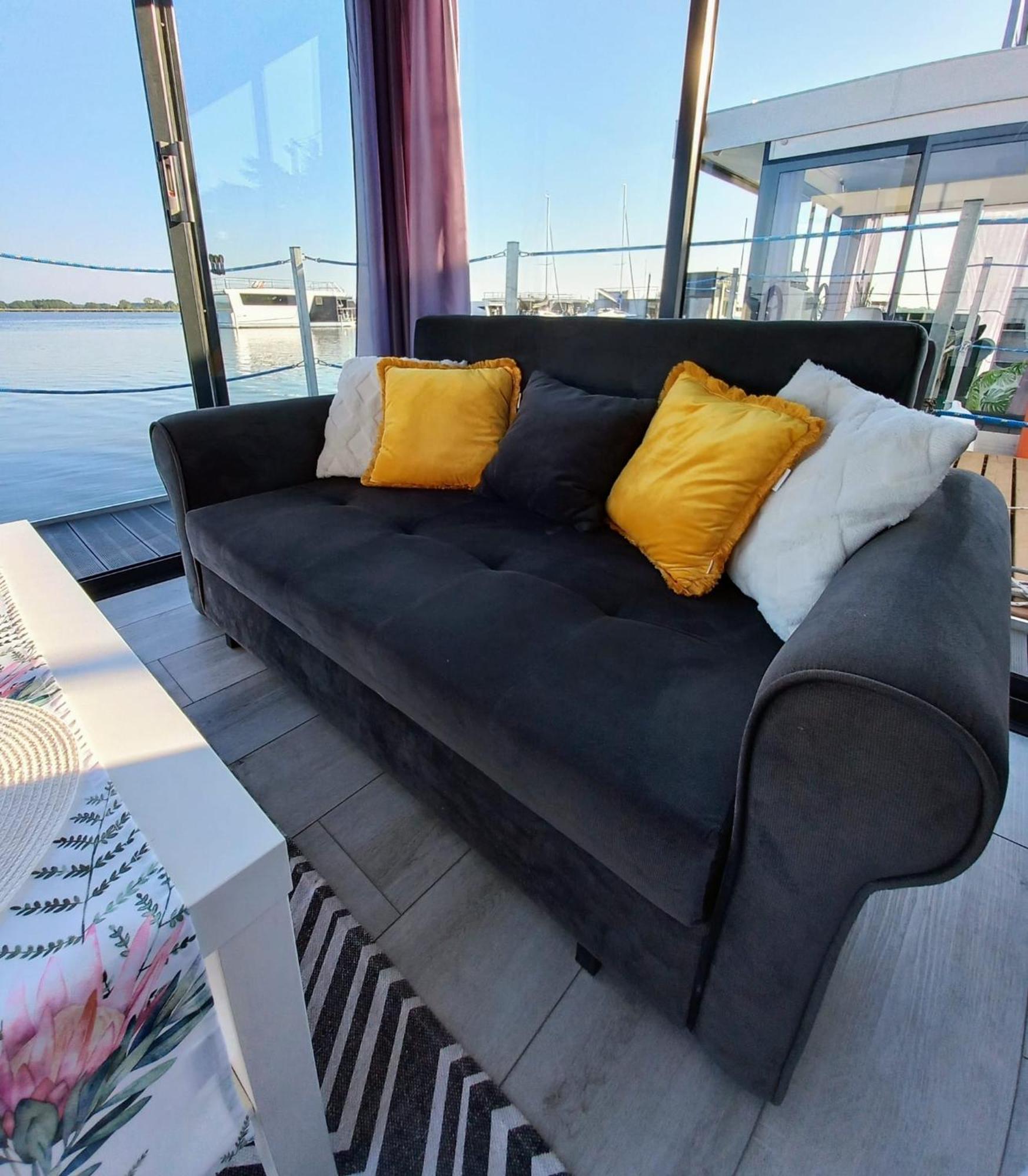 Houseboat Arka 1 - Domki Na Wodzie, Rower Wodny, Wifi, Parking เมียลโน ภายนอก รูปภาพ